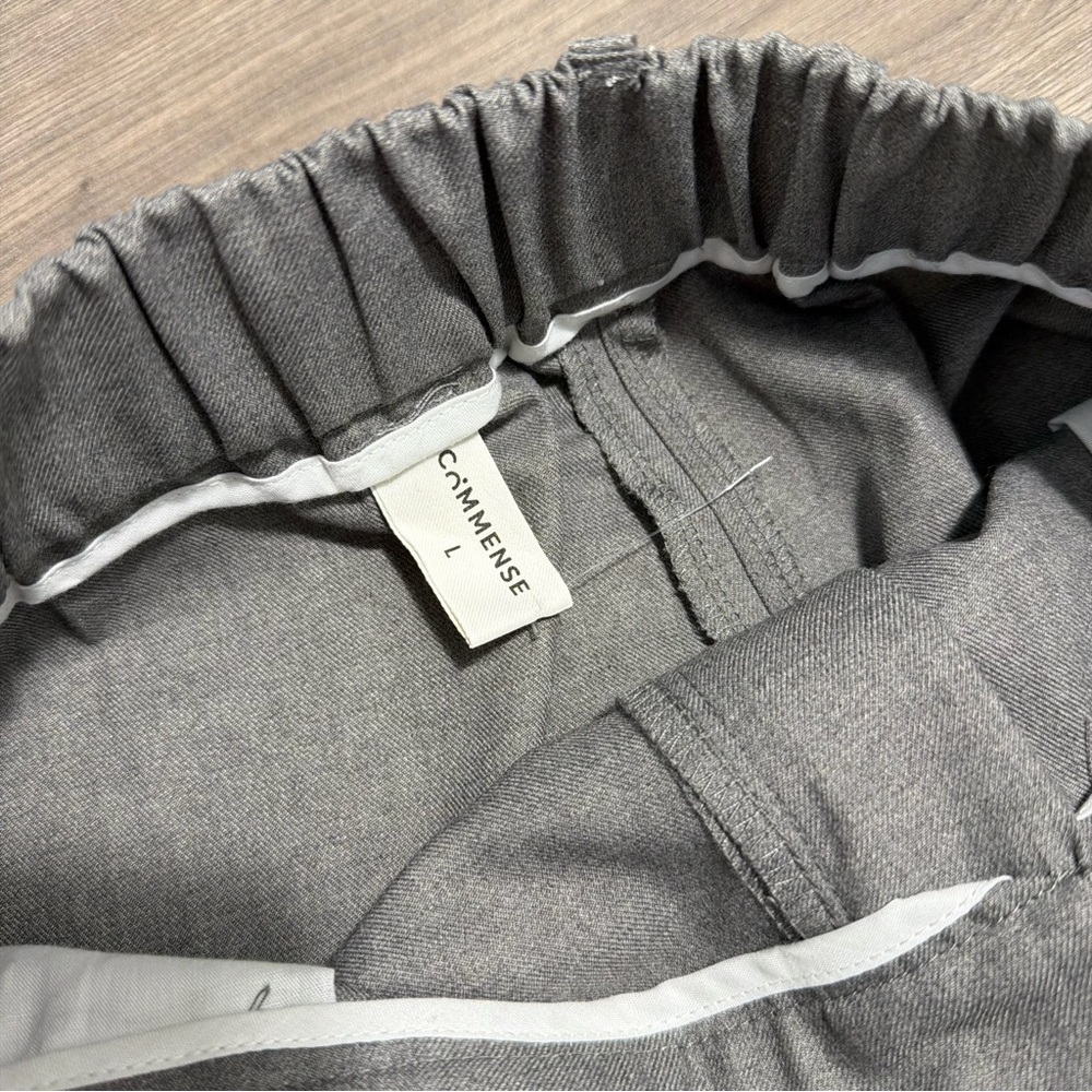 Commense wide-leg pleated Classic Gray Dress Pants-BRAND NEW - Picture 4 of 5